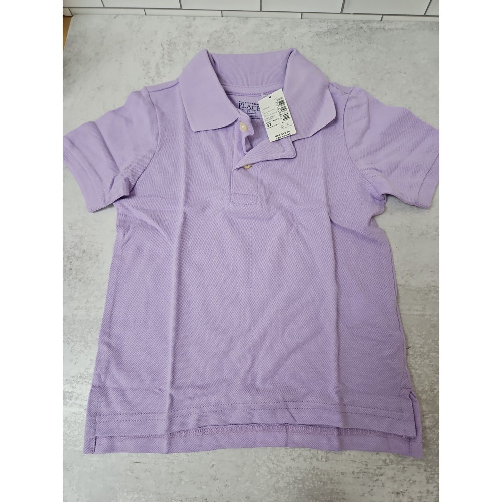 New CHILDRENS PLACE Girls Petal Purple Polo Shirt Top 3T
